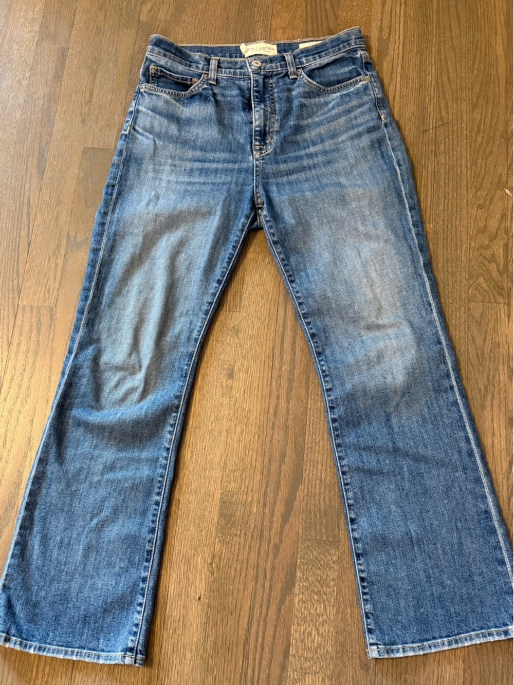 Nili Lotan Straight-Leg High Rise Denim Jeans size 28